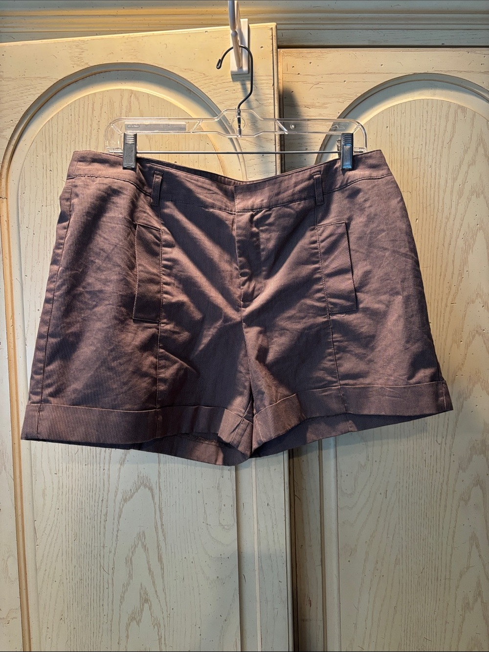 Daisy Fuentes Mauve Tailored Bermuda Shorts
